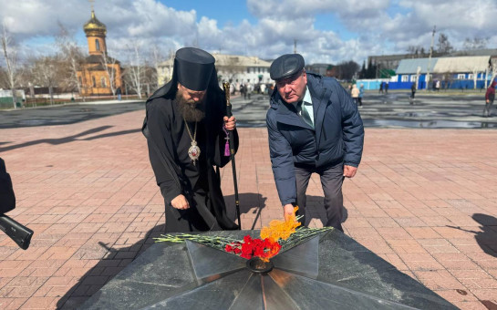 Сегодня на мемориале Воинской славы прошел митинг 